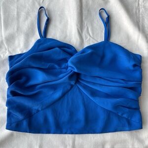 Express Vibrant Blue Twist-Front Cami